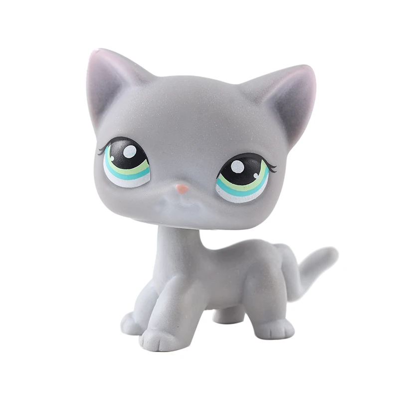 Us 2 45 18 Off Pet Genuine Lps Shimmer Shine Glitter Grey Dalmatian Dog Tattoo Figure Toys Standing Short Hair Cat White Tabby Dachshund Dog In