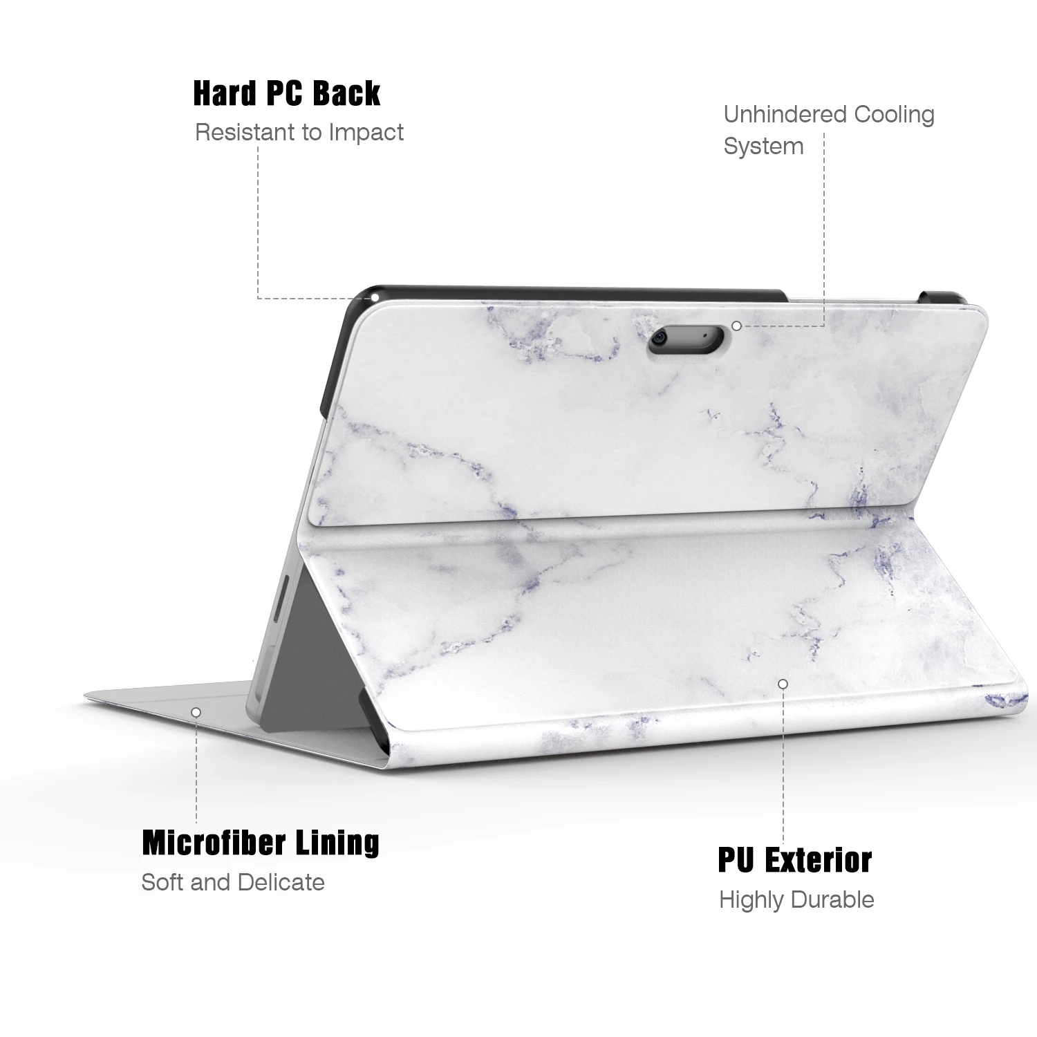 Чехол для Microsoft Surface Go 10 деловой портфель с несколькими углами просмотра чехол