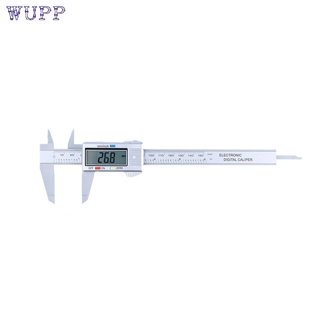 Новое поступление 150 мм 6 дюймов ЖК цифровой Электронный штангенциркуль из углеродного волокна Калибр микрометр измерительный инструмент