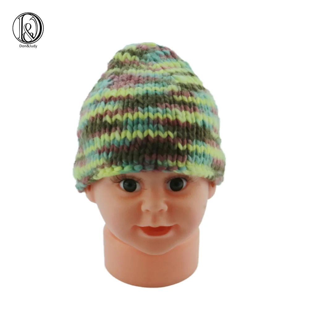 

Cotton handmade newborn size Newborn baby hat mixed colors Newborn photography props stretch hat