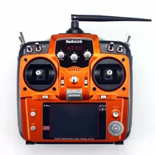 RadioLink with R12DS Receiver AT10 II 2.4Ghz 10CH RC Transmitter PRM-01 Voltage Return Module for RC Drone Quadcopter