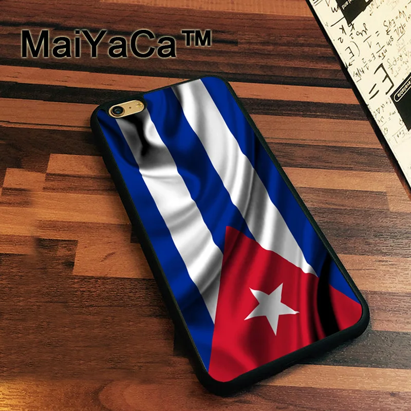 

MaiYaCa Cuba Cuban flag Newest Slim Soft TPU Phone Cases For iphone 7 8 6 6S Plus X XR XS MAX 5 5S SE Cover Coque