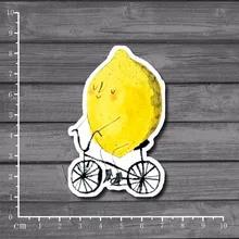 Dead Fly Lemon Riding водонепроницаемый ноутбук детские игрушки наклейки на ноутбук кожи автомобиля Стайлинг для багажа наклейка на холодильник Декор [Один]