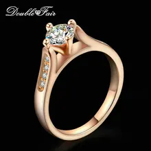 Двойная ярмарка 0,8 карат обручальное/обручальное кольцо для женщин серебро/розовое золото цвет женское кольцо модное Черное золото ювелирные изделия DFR065