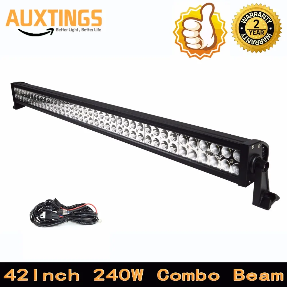 Automotive led light bar 42inch 240w 4x4 combo beam offroad led driving