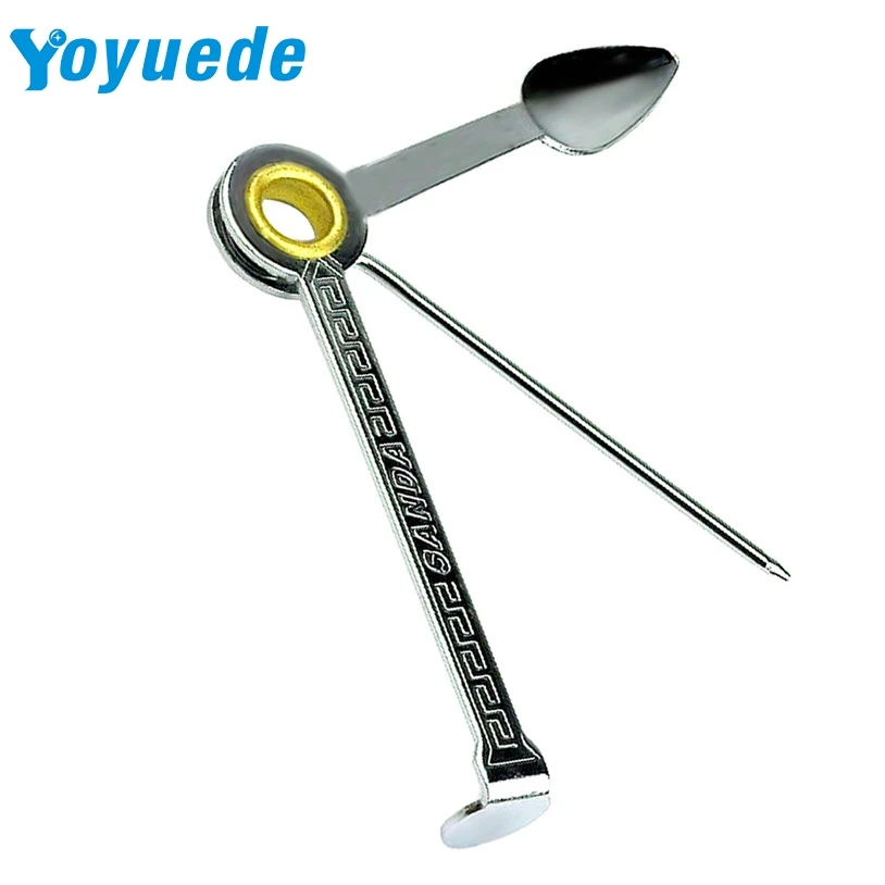 

Fashion Smoking Tobacco Pipe Stainless Steel Cleaning Tool 3in1 New quality first 2018 Dropshipping