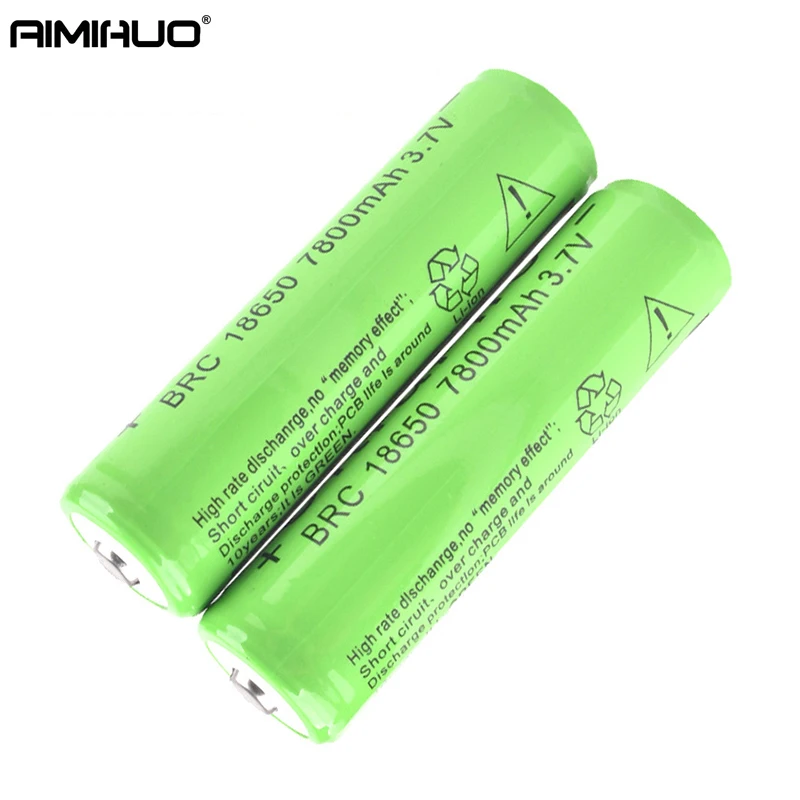 AIMIHUO 1/2/4 шт. 7800 мАч 18650 Перезаряжаемые литий-ионный Батарея с защитной доске для