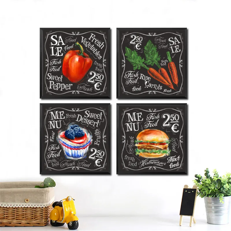 

Fresh Vegetables Shop Wall Art Canvas Painting Sweet Pepper Print Poster Restaurant Kitchen Wall Picture Decor Print HD2440