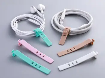 

Silicone Cable Organizer Cable Winder Protector Wire Cord Management Marker Holder Cover For Earphone USB Charger Cell Phone