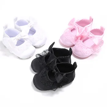 

Spring and Autumn Girl Baby 0-1 Princess Lace Mercerized Cotton Soft Bottom Baby Toddler Shoes