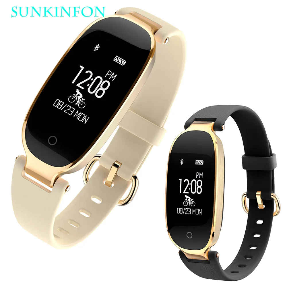 For Woman Girl SK3 Fashion Sport Bluetooth Smart Watch Wristband Passometer Heart Rate Monitor Sleep Fitness