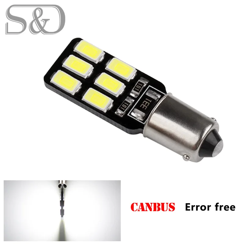 2 шт. BA9S 12 SMD 5630 светодиодные Canbus лампы без ошибок t4w h6w Автомобильные