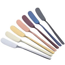 12 шт.) Нержавеющая сталь нож для масла и сыра десертное варенье разбрасыватель удобрений шпатель для масла крем западные столовые приборы