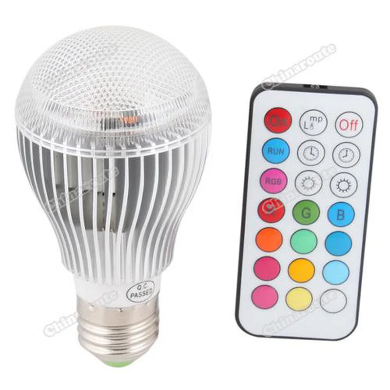 Бесплатная доставка 100 шт./лот 9 Вт RGB лампа 16 цветов E27/gu10/mr16|lamp flasher|lamp wholesalerlamp paper |