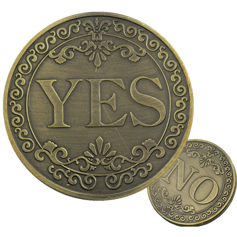 

YES or NO Coin Classic Magic Tricks Funny Russia Toys for Parents-Child Play Game Classic Magic Tricks Toy