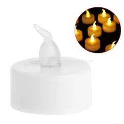 Беспламенного электронные светодиодные свечи мерцание Tealight Night Light Home Decor A01 19 челнока