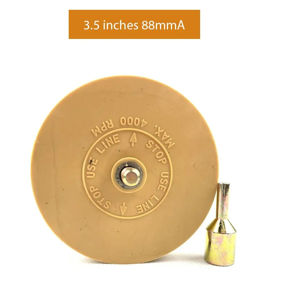 Ruota In Gomma Per Rimuovere Adesivi E Decalcomanie Per Auto - Disco Per Trapano Con Raschietto E 20 Lame Di Ricambio, Diametro 88 Mm