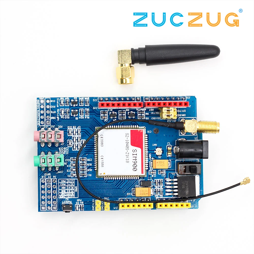 

SIM900 850/900/1800/1900 MHz GPRS/GSM Development Board Module Kit For Arduino