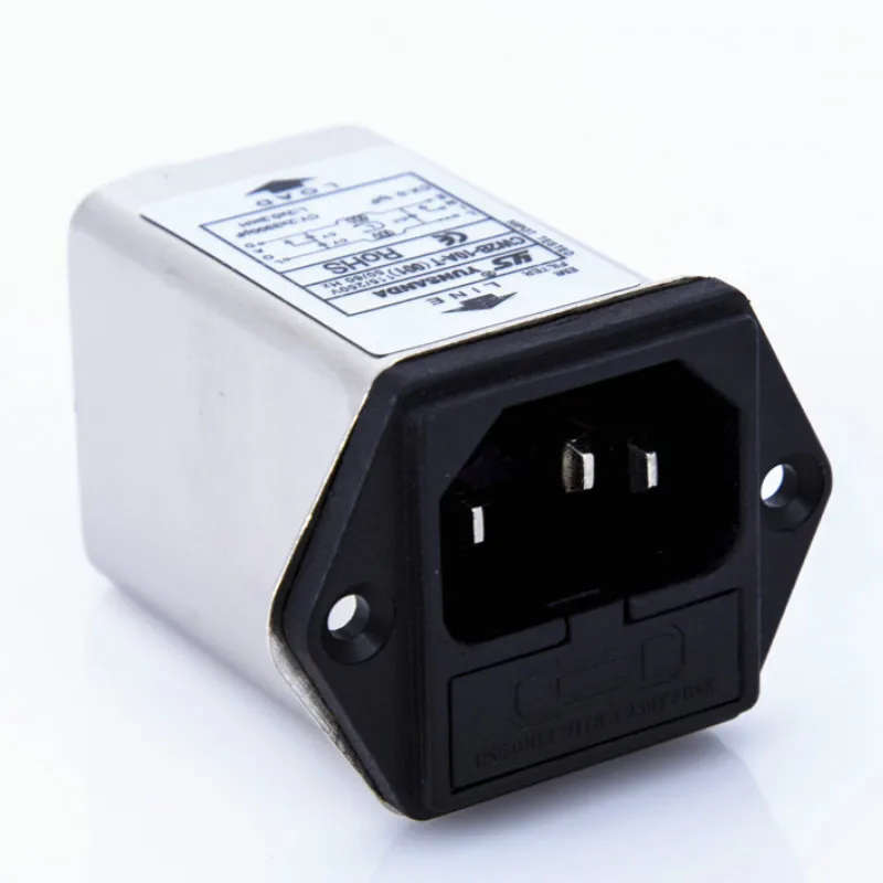 

IEC 320 C14 Male Socket with fuse CW2B-10A-T(001) power EMI filter 10A 125/250V