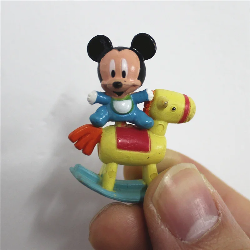 36piece 4cm cute baby mickey ride a horse figure toys Christmas