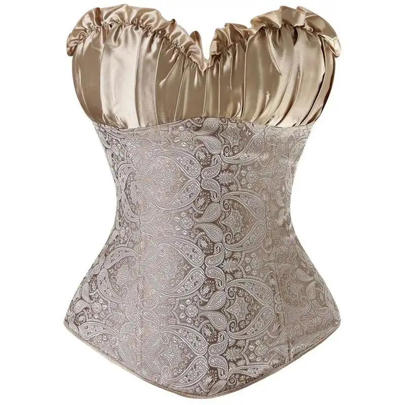 

Plus Size Steampunk Corset Bodice Waist Shaper Women Sexy Overbust Corselet Corsets and Bustiers Lace Up Waist Trainer Corset