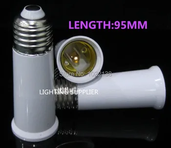

500pcs E27 to e27 LED socket adapter extender long E27-e27 Led Light Bulb Lamp Holder stable converter Free Ship With Track No.