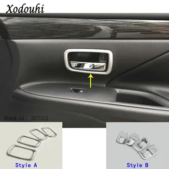 

For Mitsubishi Outlander 2016 2017 2018 2019 Car Body Stick Trim ABS Chrome Door Inner Built Handle Bowl Frame Lamp Molding
