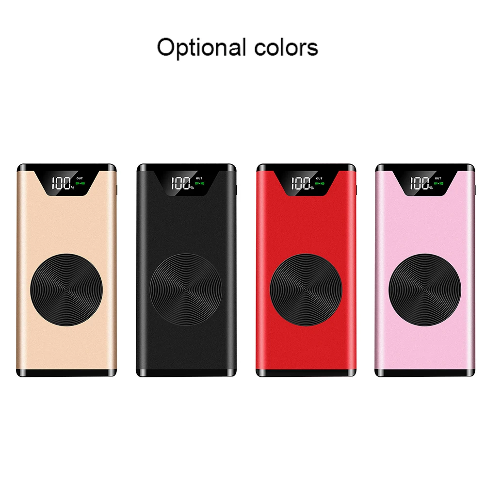 

K2 Power Bank Ultra-thin Universal 20000mAh for Smart Mobile Phone Fast charging with shell Wireless charging Power Bank Battery