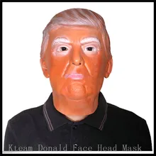 Free Shipping!!! New Arrival!!!2016 New Presidential Candidate Donald Trump Human Mask Latex Rubber Halloween Mask for playing