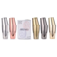 Премиум Бостонский шейкер взвешенные встряхиватели, позолоченные/медные, черный/зеркальная отделка, Премиум инструменты для барной посуды