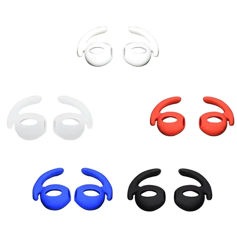 

1 Pair Earbuds Cover In-Ear Tips Soft Silicone Skin Ear Hook Buds Replacement for Apple Airpods Wireless Bluetooth Headset