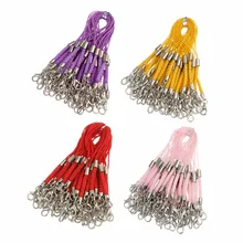 50 teile/los 12 Farben Geflochtene Lanyard Handy Straps Handy Ketten Tasche Charms Anhänger mit Hummer-haken DIY Machen