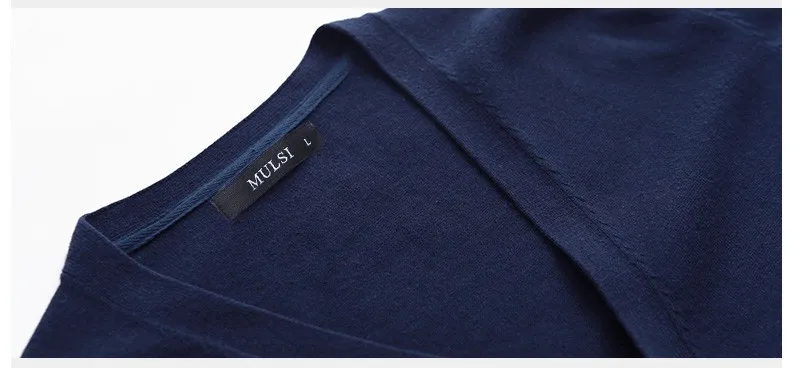 Muls мужской свитер кардиганы простой стиль Хлопок Вязание весна осень зима свитер пальто мужской V образным вырезом брендовая одежда MS16003