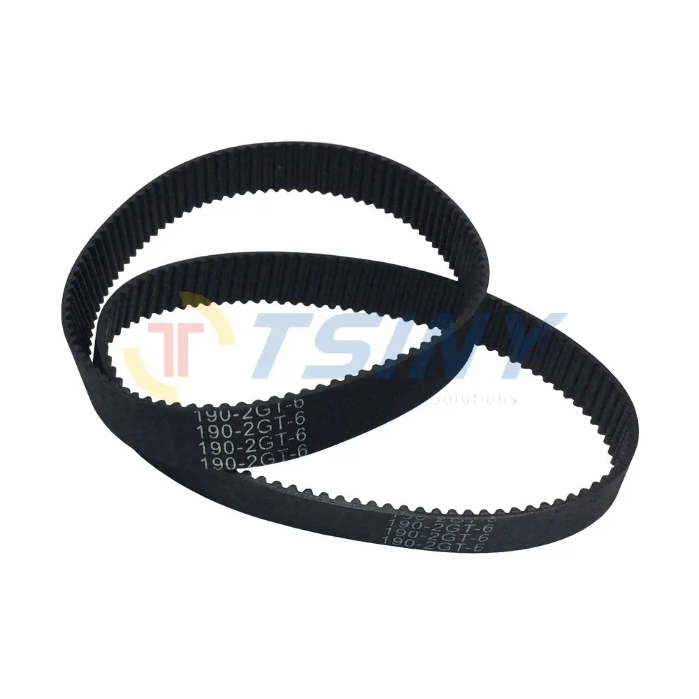 

HTD GT2 Closed Loop Timing Belt Length 190mm Belt Width 9mm Pitch 2mm 95 Teeth for CNC Parts Pack of 10pcs