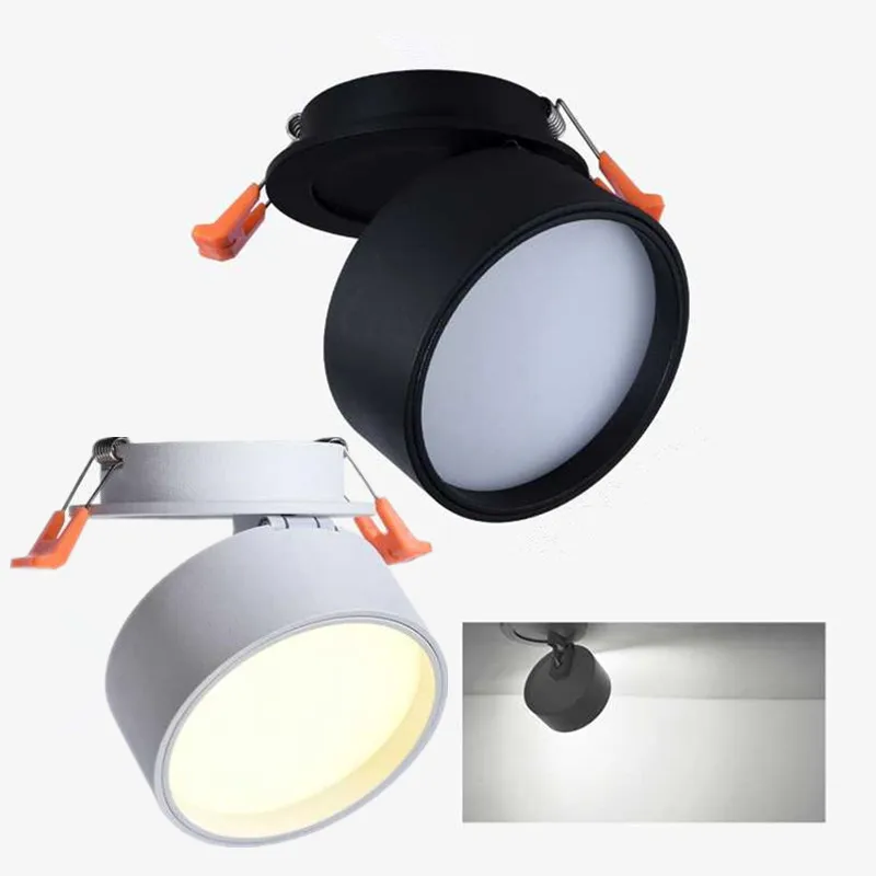 

Hot sale 7W/12W/18W COB Led Recessed down lamp Foldable and 360 degree rotatable light spray background down light