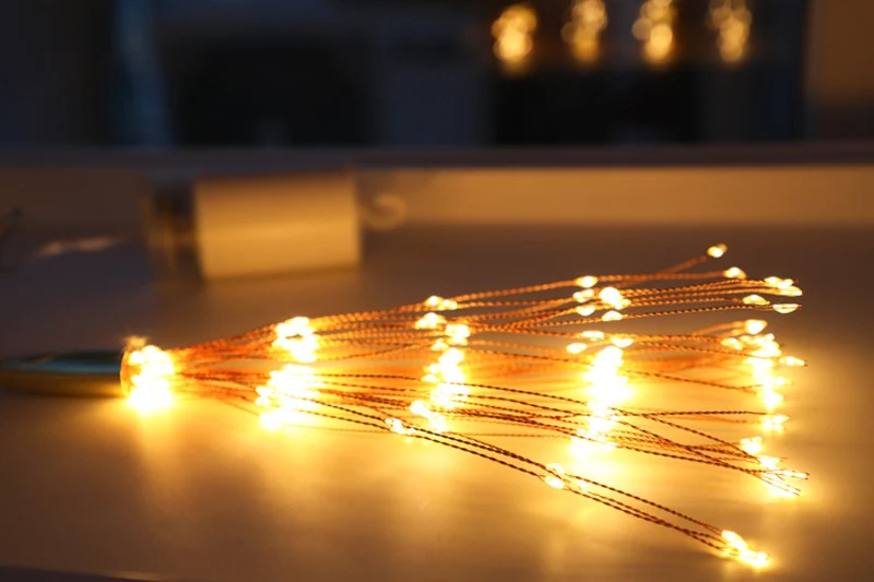 120Led 200 Led Solar Lamp Starburst String Light Copper Wire Solar Panel Powered Fairy DIY Firework Xmas Explosion Wedding Light (17)