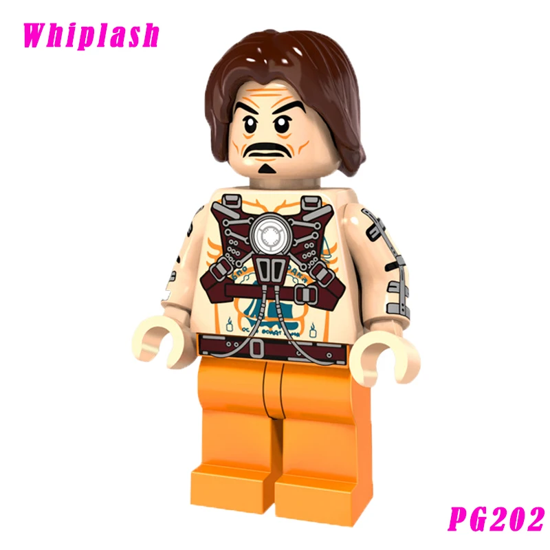 

Mini Bricks Whiplash Single Sale Super Heroes The Averagers Deadpool Spider Action Figures Building Blocks Toys For Children