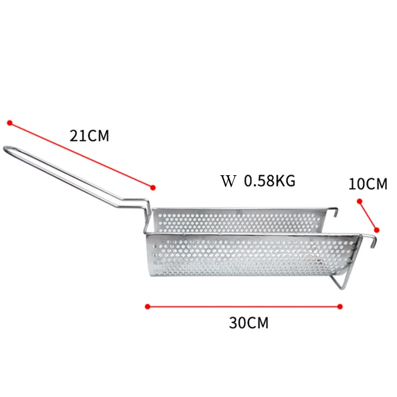 Супер длинная картошка фри жарочные корзинки самая длинная корзина для картофеля фри и решетка для чипсов жарки сито для муки дуршлаг держатели инструменты