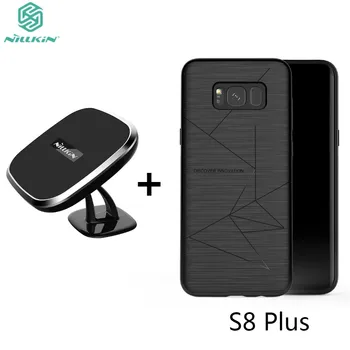 

NILLKIN Car Magnetic Wireless Charger Qi Charging Pad & Magnetic Holder Charger Receiver Back Cover For Samsung Galaxy S8 Plus