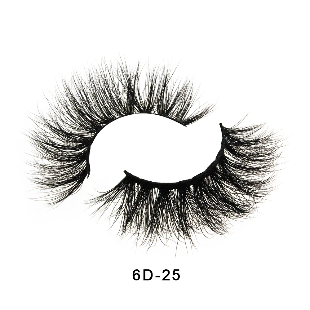 Crownlashes 6d норковые ресницы фирменные ресницы косметические ресницы Индивидуальные ресницы упаковочная коробка Поддельные ресницы - Цвет: 6D-25