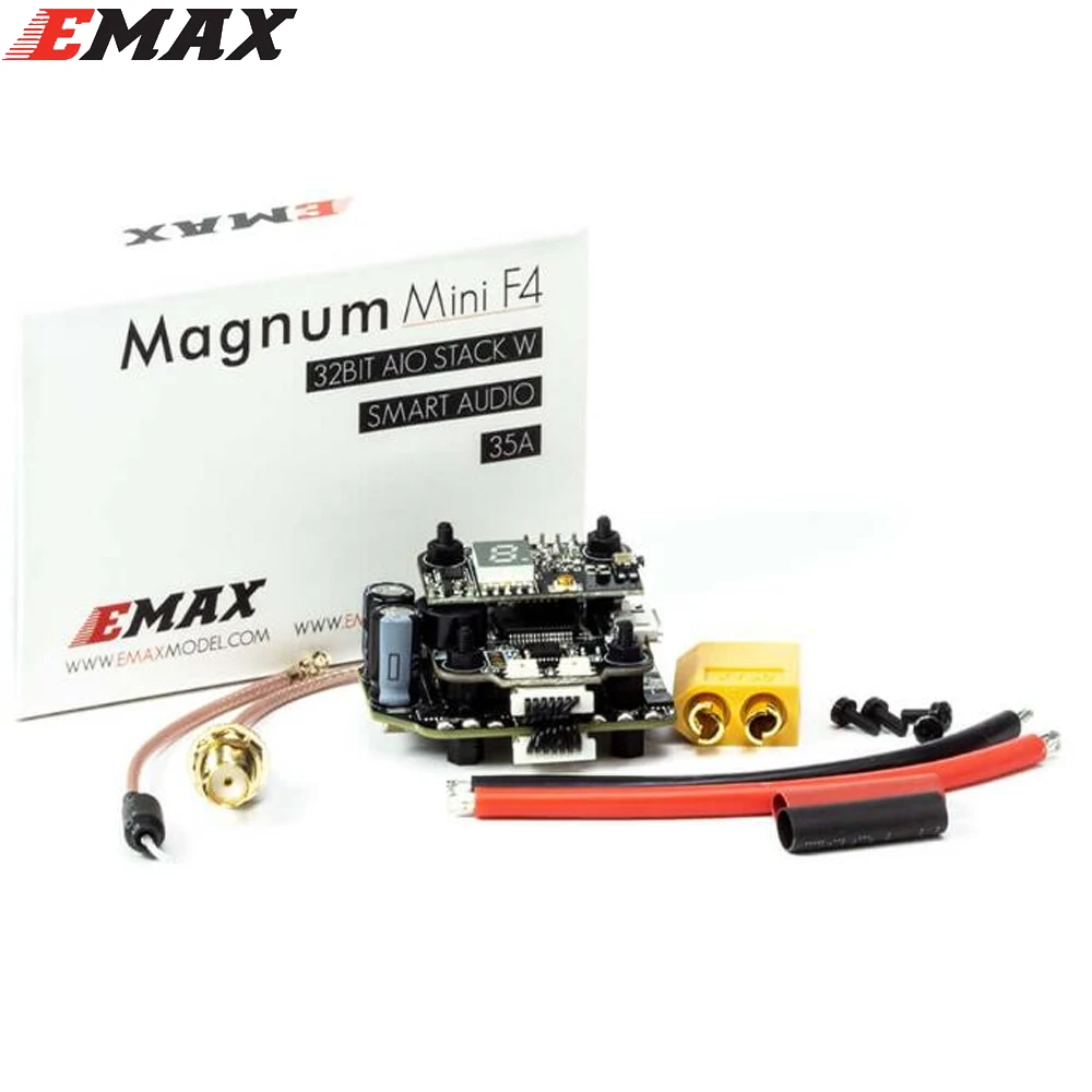 Emax Mini MAGNUM F4 Контроллер полета + MPU6000 6S BLHELI 32BIT 35amp способный ESC Датчик тока
