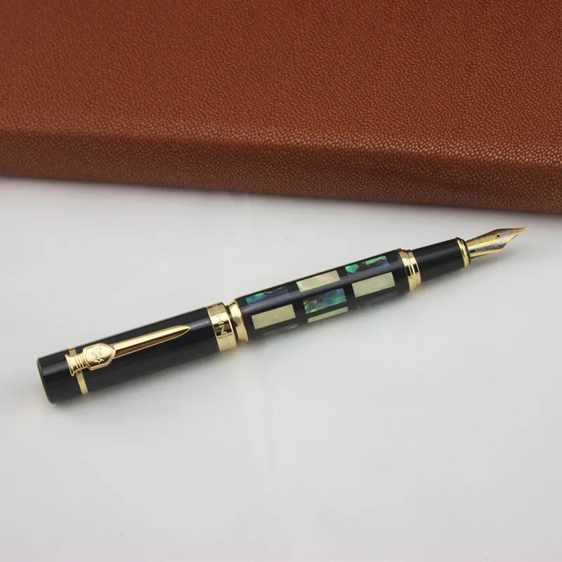 JinHao 650 или 8802 авторучка Роскошная оболочка резьба F перо для каллиграфии