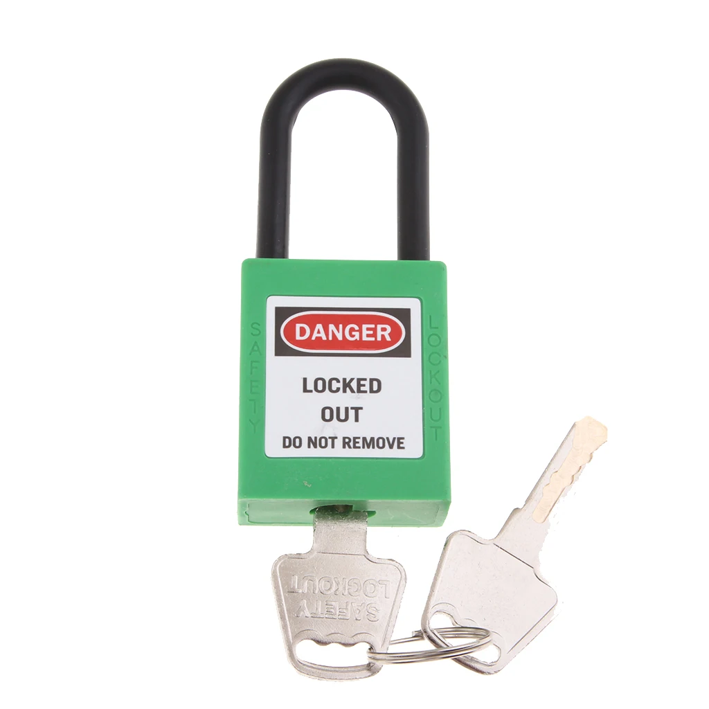 1 Piece Safety Security Lockout Padlock Keyed Lockout Tagout Safety Padlock Different PVC Stainless Steel 
