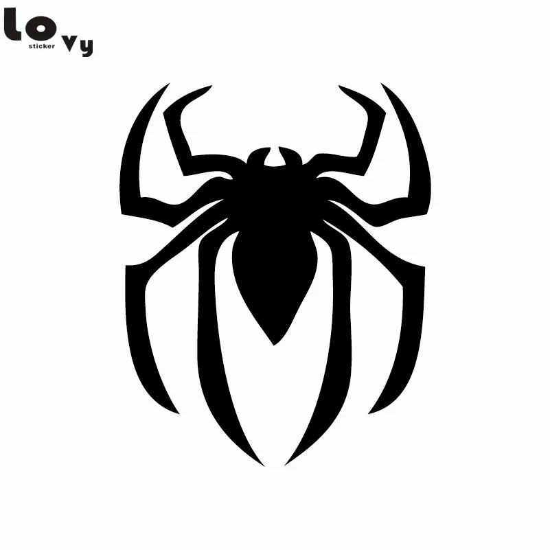 Super Hero Spiderman Silhouette Wall Sticker Funny Cartoon Spider Vinyl