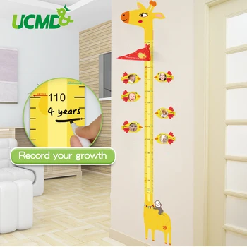 

Magnetic Cartoon Height Measure Wall Sticker Record Kids Baby Growth Height Chart Ruler Decals for Kids Nursery Room Home Decor