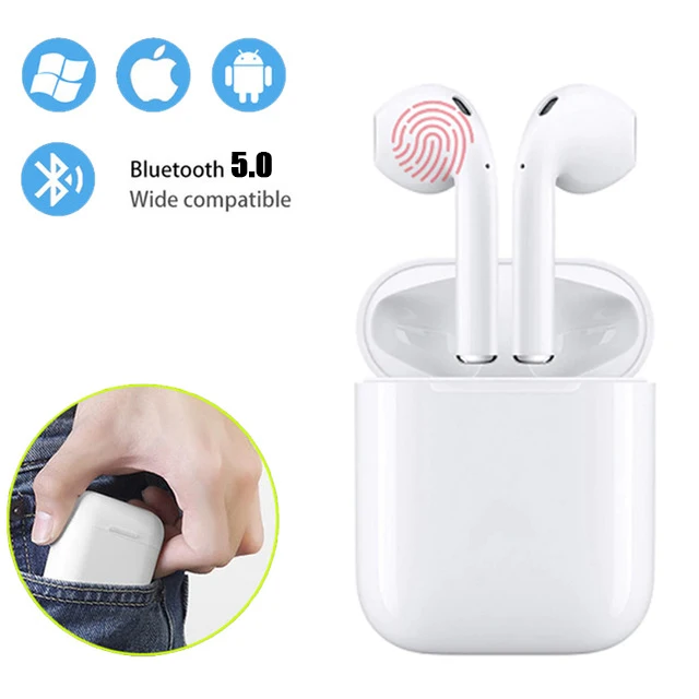 

i12 TWS Earbuds Wireless Earphones Bluetooth Stereo Headset Sport Headphones With Mic For Smart Phone PK i10 i11 I9S I7S TWS
