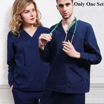 

Infinity Sporty Unisex Dental Assistant Scrubs Surgical Set Nursing Clothes Medical Scrub Workwear Outfit Short Sleeve Work Wear