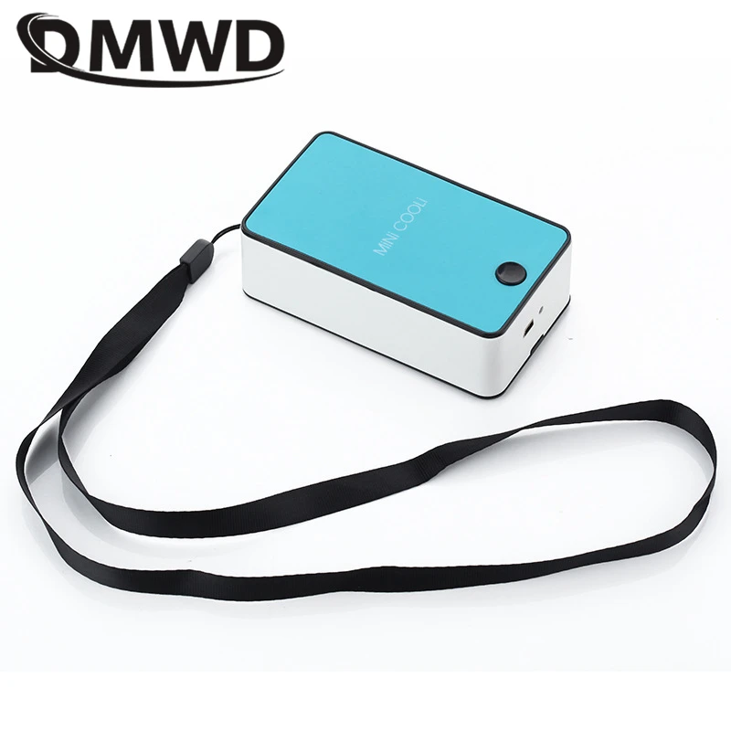 Мини вентилятор DMWD Карманный с USB зарядкой и вентилятором для кондиционирования