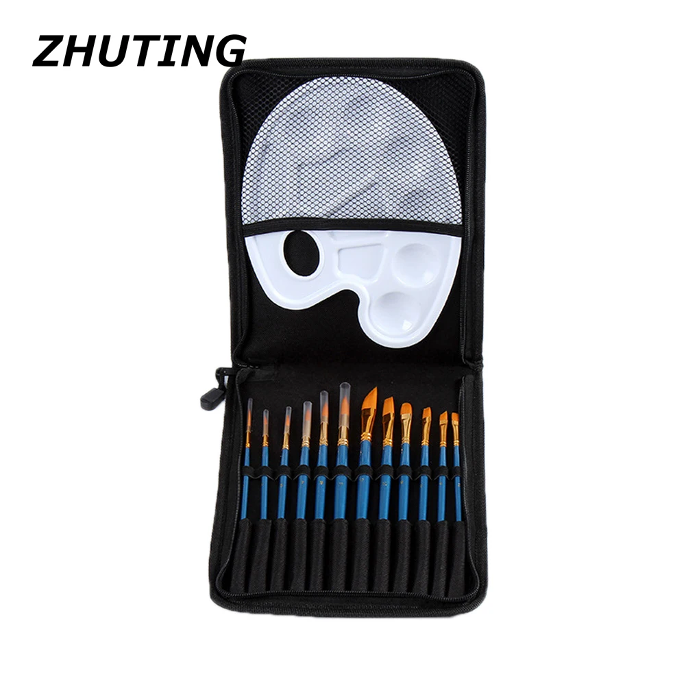 

Art Painting Mark Pen Round Finger Nylon Hair Painting Paint Artist Watercolor Acrylic Oil Brush Set 12 Sale