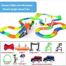 Гоночный трек игрушки в сборе круговой трек экологически чистый пластик собрать строительные блоки для ребенка подарок на Рождество День рождения